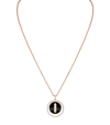 MESSIKA ROSE GOLD, DIAMOND AND ONYX LUCKY MOVE NECKLACE