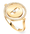 MESSIKA YELLOW GOLD AND DIAMOND LUCKY MOVE RING