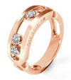 MESSIKA ROSE GOLD AND DIAMOND MOVE CLASSIQUE RING