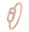MESSIKA PINK GOLD AND DIAMOND MOVE UNO RING
