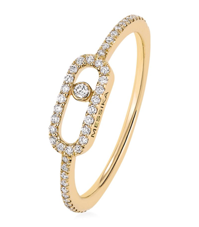 Messika Yellow Gold And Diamond Move Uno Ring