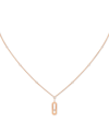 MESSIKA ROSE GOLD AND DIAMOND MOVE UNO NECKLACE