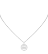 MESSIKA WHITE GOLD AND DIAMOND LUCKY MOVE NECKLACE
