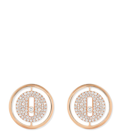 Messika Rose Gold And Diamond Lucky Move Earrings