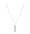 MESSIKA ROSE GOLD AND DIAMOND MOVE 10TH BIRTHDAY NECKLACE