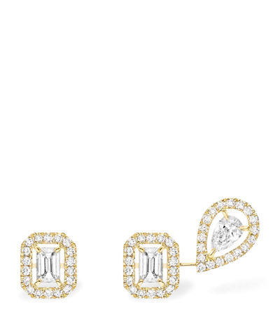 Messika Yellow Gold And Diamond My Twin Earrings
