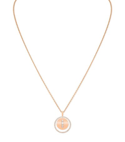Messika Women's Lucky Move Pm 18k Rose Gold & Diamond Pendant Necklace