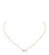 MESSIKA YELLOW GOLD AND DIAMOND MOVE UNO NECKLACE