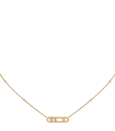 Messika Yellow Gold And Diamond Baby Move Classique Necklace