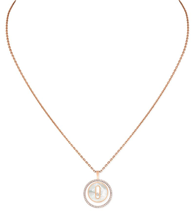 Messika Rose Gold, Diamond And Mother-of-pearl Lucky Move Necklace