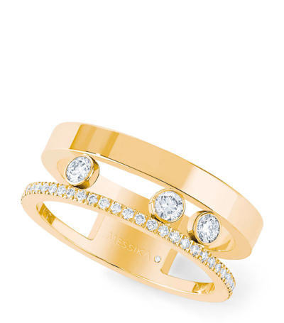 Messika Yellow Gold And Diamond Move Romane Ring
