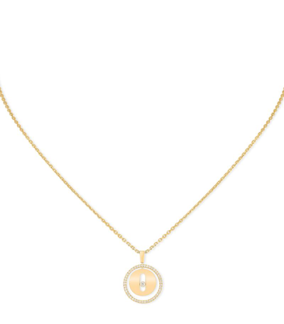 Messika Lucky Move 18ct Yellow-gold And Diamond Necklace In Yellow Gold