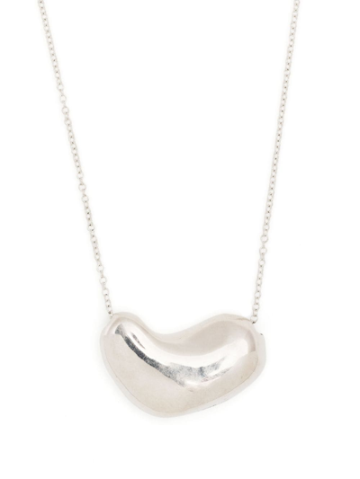 Agmes Statement-pendant Polished-finish Necklace In Silver