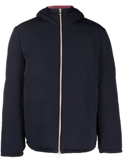 Brunello Cucinelli Jacket Water Resistant In Blue
