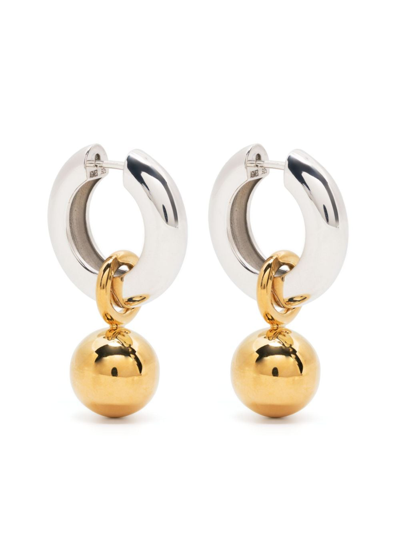 Agmes Sonia Two-tone Earrings In Gold