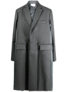 SACAI DRAWSTRING WOOL TRENCH COAT