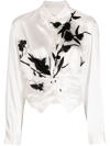 JNBY GRAPHIC-PRINT SILK SHIRT