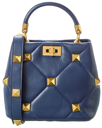 Tiffany & Fred Quilted Leather Crossbody In Blue