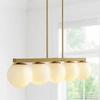 Jonathan Y Luca Parisian 5-light Modern Glam Iron Globe Linear Led Pendant