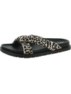 Wild Pair Beck Womens Open Toe Slip On Footbed Sandals In Multi