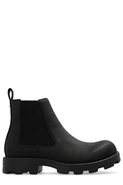 Diesel D-hammer Lch Ankle Boots In Black