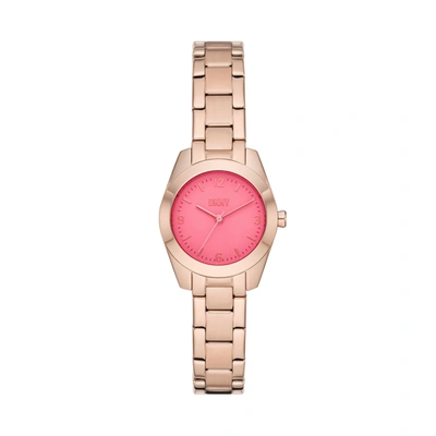 Dkny Nolita Woman Wrist Watch Gold Size - Stainless Steel In Gold / Gold Tone / Pink / Rose / Rose Gold / Rose Gold Tone
