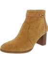 Charter Club Palomaa Womens Leather Heel Ankle Boots In Brown