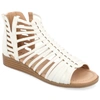Journee Collection Collection Women's Tru Comfort Foam Wide Width Delilah Sandals In White