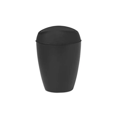 Umbra Twirla Trash Can With Swing-top Lid, 2.4 Gallon In Black