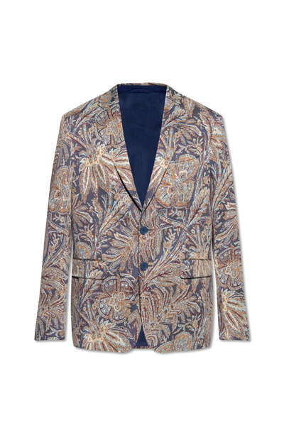 ETRO ETRO PATTERNED SINGLE BREASTED TAILORED BLAZER 