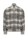 JW ANDERSON JW ANDERSON CHECKED BOMBER JACKET