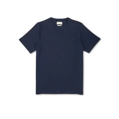 Oliver Spencer Heavy T-shirt Tavistock Navy In Blue