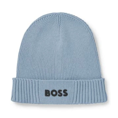 Hugo Boss Asic Beanie X Hat In Blue