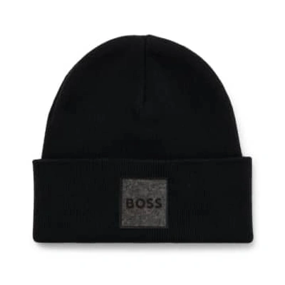 Hugo Boss Foxxy Beanie Hat In Black
