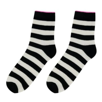 Jumper 1234 Stripe Socks In Black