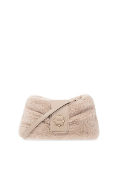 Max Mara Maxi Teddy Shoulder Bag In Beige