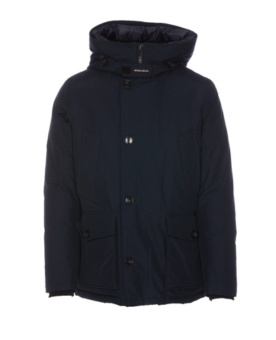 Woolrich Arctic Button In Blue