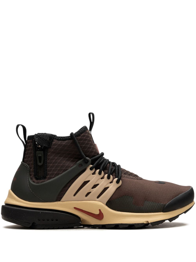 Nike Brown Air Presto Utility Sneakers In Baroque Brown/canyon
