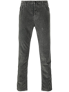 Jacob Cohen Straight-leg Corduroy Trousers In 灰色