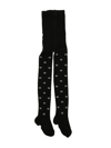 Givenchy 4g Cotton-blend Tights In 黑色