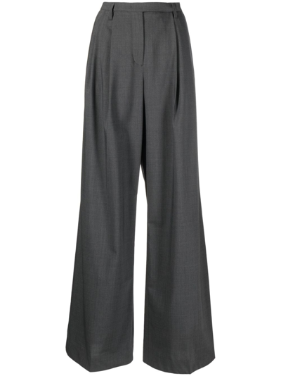 Dorothee Schumacher High-waisted Palazzo Pants In Grey
