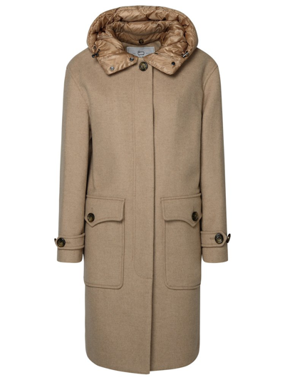 Woolrich Hooded 2 In Beige