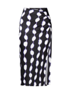 DIANE VON FURSTENBERG DIANE VON FURSTENBERG CYBELE GRAPHIC PRINTED RUCHED MIDI SKIRT