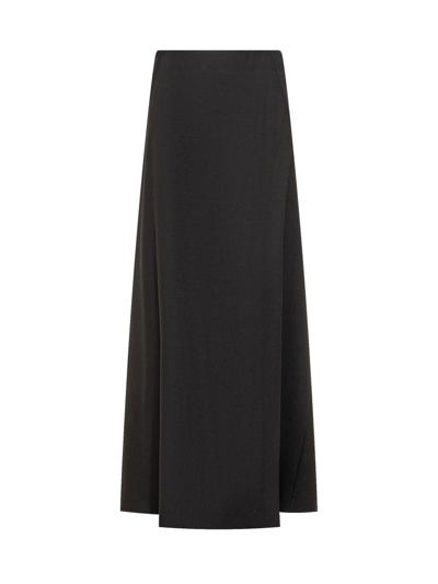 Alberta Ferretti Long Skirt In Black