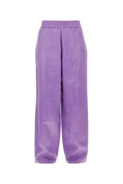 Jw Anderson Purple Coated Trousers