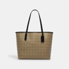 COACH OUTLET CITY TOTE BAG IN MICRO SIGNATURE CANVAS