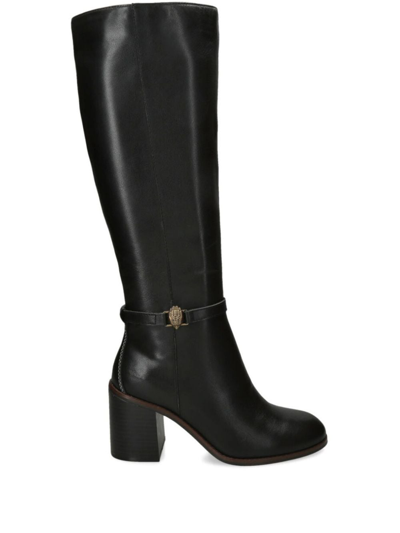 Kurt Geiger Shoreditch 80mm Block-heel Leather Boots In Schwarz