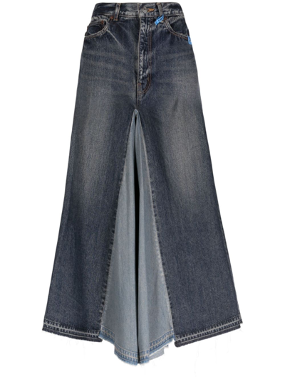Miharayasuhiro Mid-length Denim Skirt In Blue