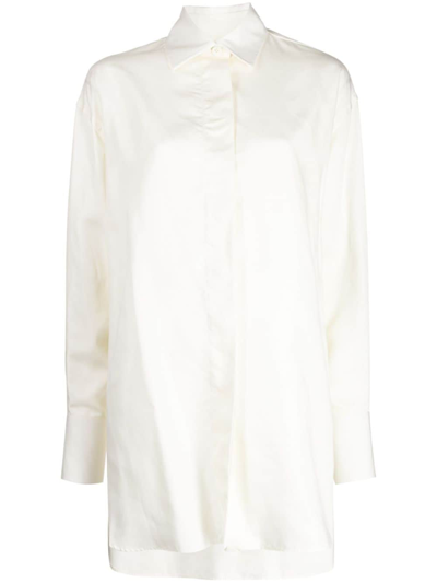 Shang Xia Long-sleeved Buttoned Shirt In Weiss