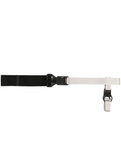 Stone Island Logo-print Adjustable Belt In Neutrals